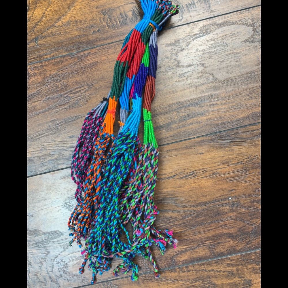 Hand woven/ wrapped brackets